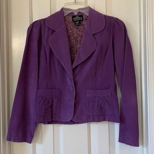Vintage Style Corduroy Blazer Jacket